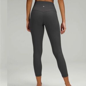 Lululemon Ribbed align Leggings 25” graphite gray